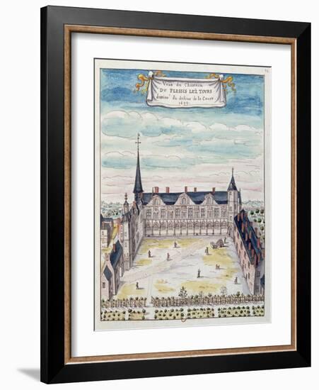 View of the Chateau De Plessis-Les-Tours in the Tourraine, 1699 (See also 173766)-null-Framed Giclee Print