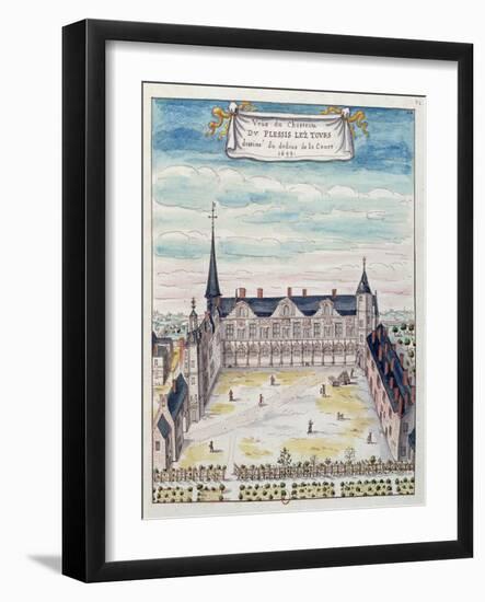 View of the Chateau De Plessis-Les-Tours in the Tourraine, 1699 (See also 173766)-null-Framed Giclee Print