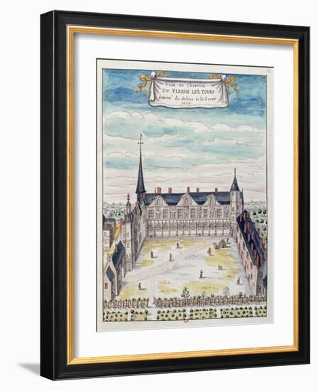 View of the Chateau De Plessis-Les-Tours in the Tourraine, 1699 (See also 173766)-null-Framed Giclee Print