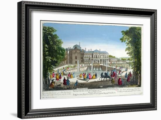 View of the Chateau de Saint-Cloud Near Versailles, Mid 18th Century-Martin Engelbrecht-Framed Giclee Print