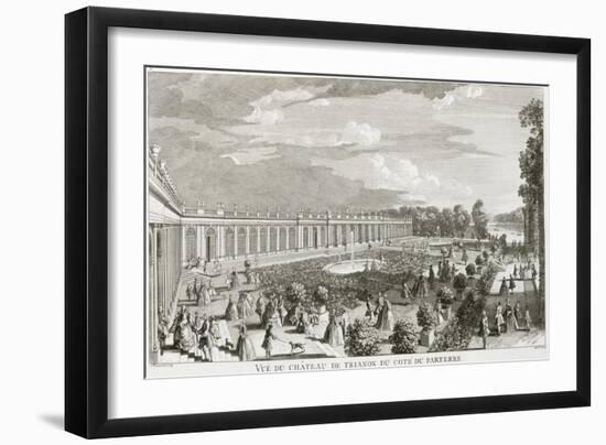 View of the Chateau de Trianon, the Parterre-Jacques Rigaud-Framed Giclee Print