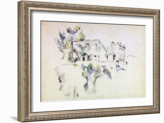 View of the Château Noir-Paul Cézanne-Framed Giclee Print