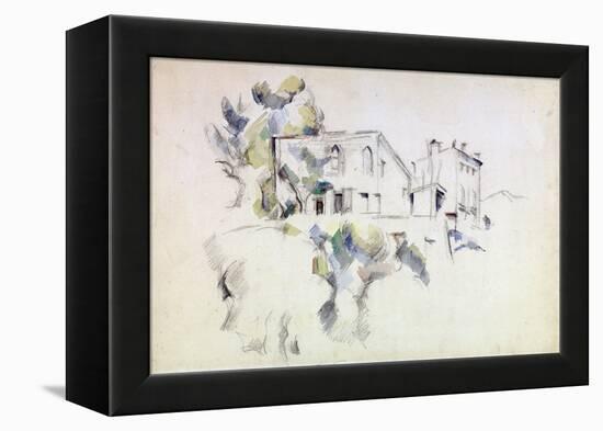 View of the Château Noir-Paul Cézanne-Framed Premier Image Canvas