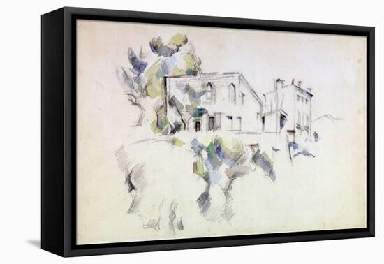 View of the Château Noir-Paul Cézanne-Framed Premier Image Canvas