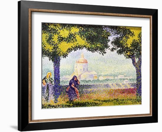 View of the Church of Santa Maria Degli Angeli Near Assisi, 1909-Henri Edmond Cross-Framed Giclee Print