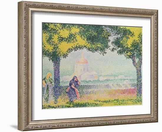 View of the Church of Santa Maria Degli Angeli, Near Assisi, 1909-Henri Edmond Cross-Framed Giclee Print