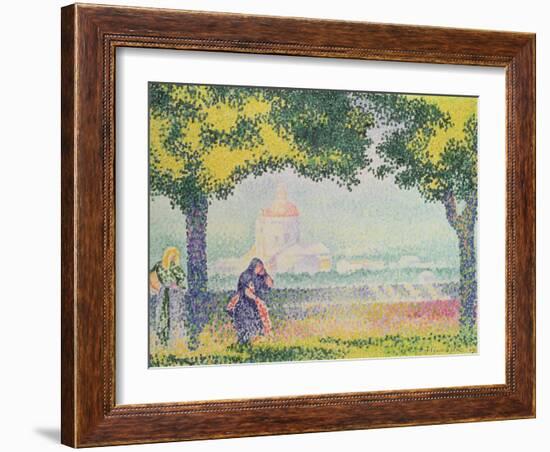 View of the Church of Santa Maria Degli Angeli, Near Assisi, 1909-Henri Edmond Cross-Framed Giclee Print