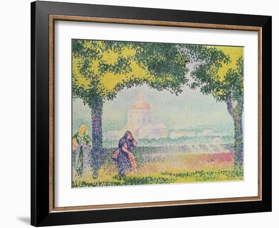 View of the Church of Santa Maria Degli Angeli, Near Assisi, 1909-Henri Edmond Cross-Framed Giclee Print