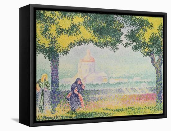 View of the Church of Santa Maria Degli Angeli, Near Assisi, 1909-Henri Edmond Cross-Framed Premier Image Canvas