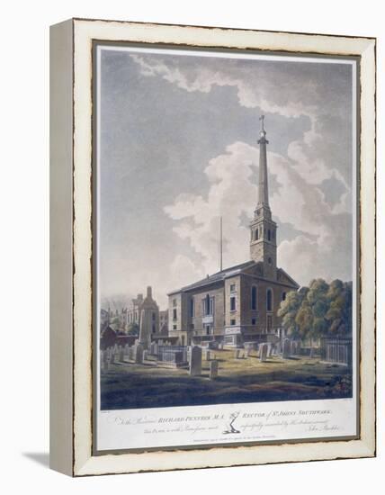 View of the Church of St John Horsleydown, Bermondsey, London, 1799-John William Edy-Framed Premier Image Canvas