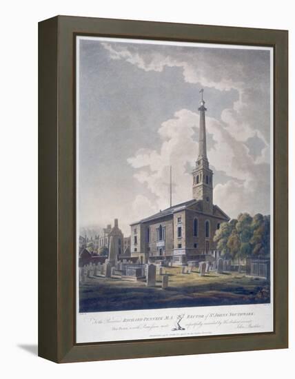 View of the Church of St John Horsleydown, Bermondsey, London, 1799-John William Edy-Framed Premier Image Canvas