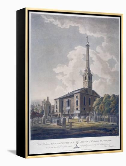 View of the Church of St John Horsleydown, Bermondsey, London, 1799-John William Edy-Framed Premier Image Canvas