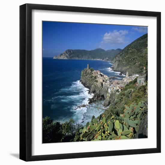 View of the Cinque Terre Village of Vernazza-Stuart Black-Framed Photographic Print