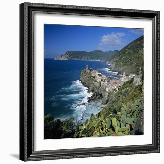 View of the Cinque Terre Village of Vernazza-Stuart Black-Framed Photographic Print