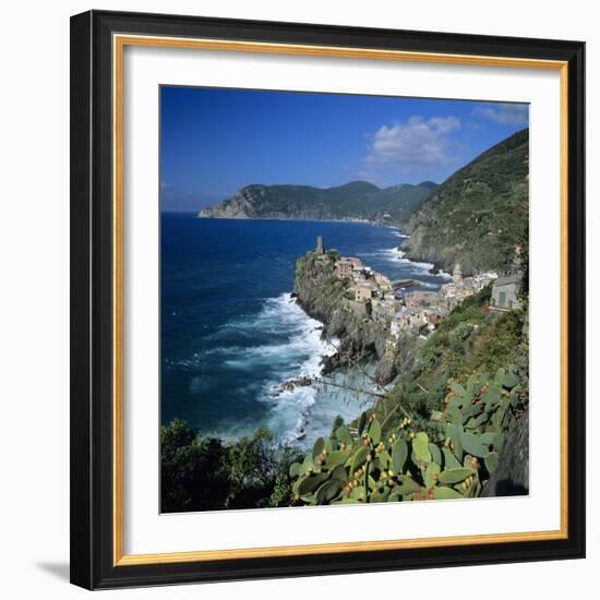 View of the Cinque Terre Village of Vernazza-Stuart Black-Framed Photographic Print