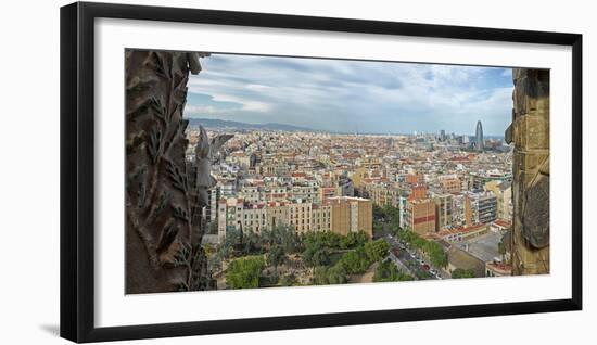 View of the city from Sagrada Familia, Barcelona, Catalonia, Spain-null-Framed Photographic Print