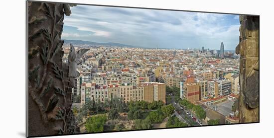 View of the city from Sagrada Familia, Barcelona, Catalonia, Spain-null-Mounted Photographic Print