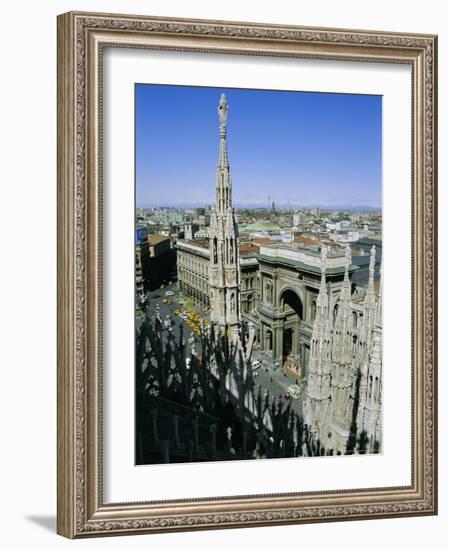 View of the City from the Roof of the Duomo (Cathedral), Milan, Lombardia (Lombardy), Italy, Europe-Sheila Terry-Framed Photographic Print