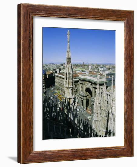 View of the City from the Roof of the Duomo (Cathedral), Milan, Lombardia (Lombardy), Italy, Europe-Sheila Terry-Framed Photographic Print