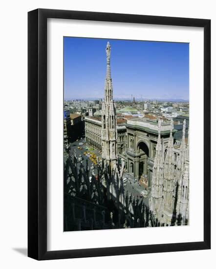 View of the City from the Roof of the Duomo (Cathedral), Milan, Lombardia (Lombardy), Italy, Europe-Sheila Terry-Framed Photographic Print