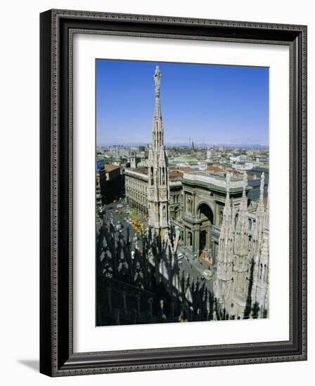 View of the City from the Roof of the Duomo (Cathedral), Milan, Lombardia (Lombardy), Italy, Europe-Sheila Terry-Framed Photographic Print