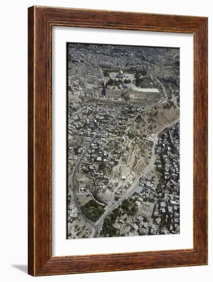 View of the City of David, with the Old City of Jerusalem in the Background-null-Framed Photographic Print