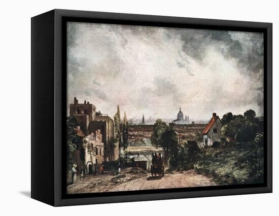 View of the City of London from Sir Richard Steele's Cottage, 19th Century-John Constable-Framed Premier Image Canvas