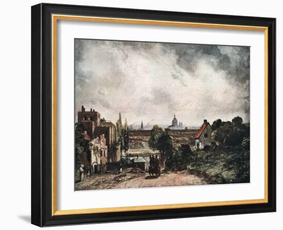 View of the City of London from Sir Richard Steele's Cottage, 19th Century-John Constable-Framed Giclee Print