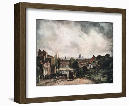 View of the City of London from Sir Richard Steele's Cottage, 19th Century-John Constable-Framed Giclee Print