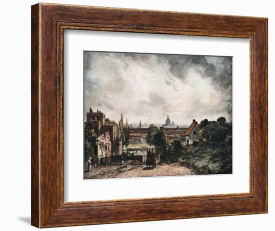 View of the City of London from Sir Richard Steele's Cottage, 19th Century-John Constable-Framed Giclee Print