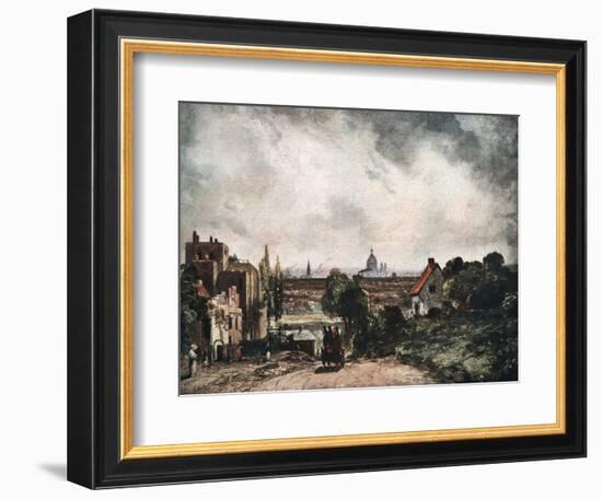 View of the City of London from Sir Richard Steele's Cottage, 19th Century-John Constable-Framed Giclee Print