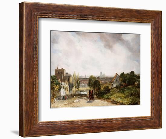 View of the City of London from Sir Richard Steele's Cottage, Hampstead-John Constable-Framed Giclee Print