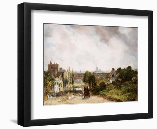 View of the City of London from Sir Richard Steele's Cottage, Hampstead-John Constable-Framed Giclee Print