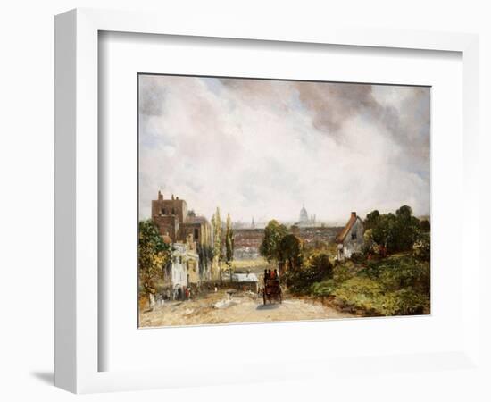 View of the City of London from Sir Richard Steele's Cottage, Hampstead-John Constable-Framed Giclee Print