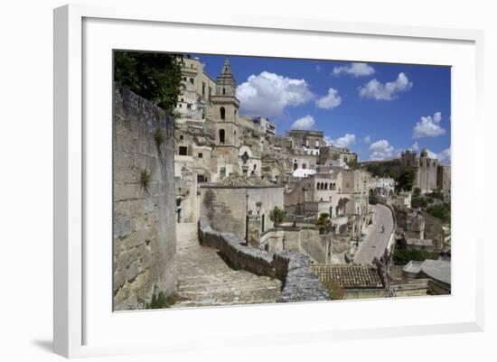 View of the City of Matera in Basilicata, Italy, Europe-Olivier Goujon-Framed Photographic Print