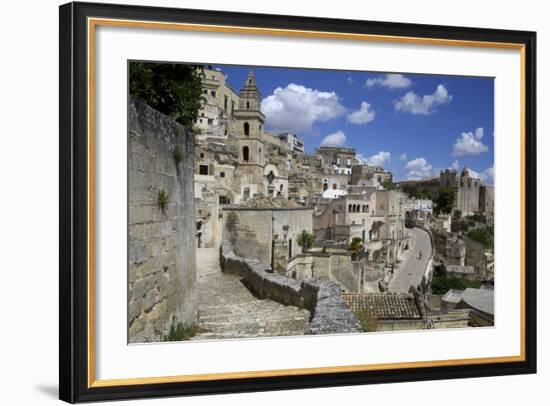 View of the City of Matera in Basilicata, Italy, Europe-Olivier Goujon-Framed Photographic Print