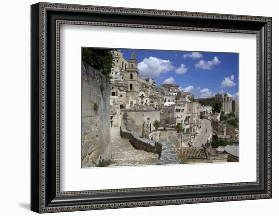 View of the City of Matera in Basilicata, Italy, Europe-Olivier Goujon-Framed Photographic Print