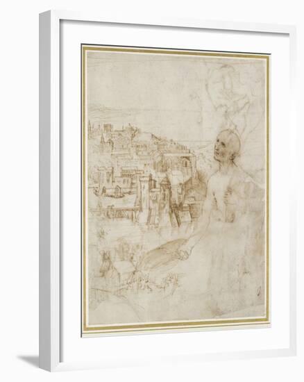 View of the City of Perugia-Raphael-Framed Giclee Print