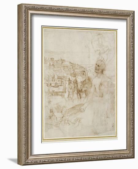 View of the City of Perugia-Raphael-Framed Giclee Print