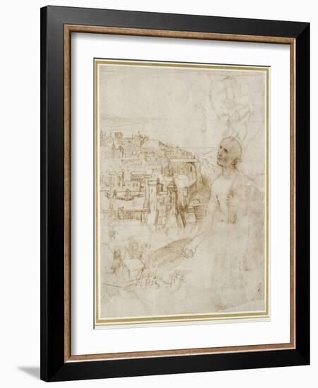 View of the City of Perugia-Raphael-Framed Giclee Print