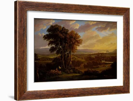 View of the Clyde from Faifley and Duntocher, Looking South West Towards Dunbarton Rock-John Knox-Framed Giclee Print