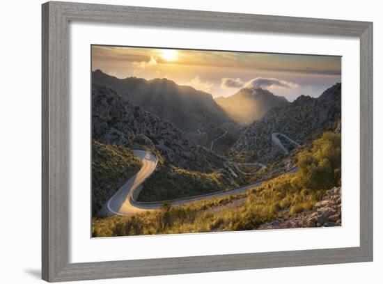 View of the Coll Des Reis, Tramuntana, Majorca, the Balearic Islands, Spain-Rainer Mirau-Framed Photographic Print