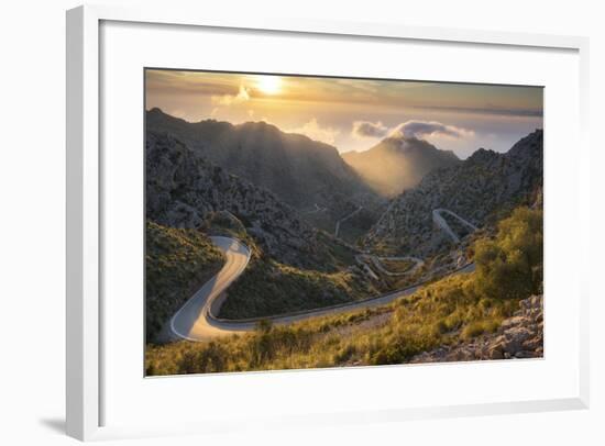 View of the Coll Des Reis, Tramuntana, Majorca, the Balearic Islands, Spain-Rainer Mirau-Framed Photographic Print