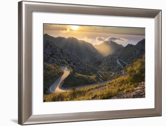 View of the Coll Des Reis, Tramuntana, Majorca, the Balearic Islands, Spain-Rainer Mirau-Framed Photographic Print