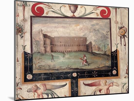 View of the Colosseum, 1544-null-Mounted Giclee Print