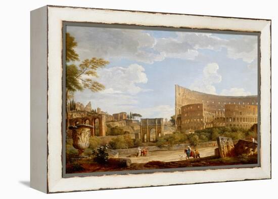 View of the Colosseum, 1735 (Oil on Canvas)-Giovanni Paolo Pannini or Panini-Framed Premier Image Canvas