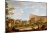 View of the Colosseum, 1735 (Oil on Canvas)-Giovanni Paolo Pannini or Panini-Mounted Giclee Print
