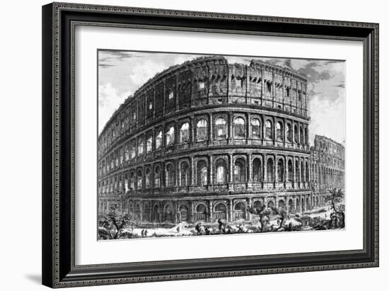 View of the Colosseum, from the 'Views of Rome' Series, C.1760-Giovanni Battista Piranesi-Framed Giclee Print