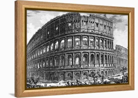 View of the Colosseum, from the 'Views of Rome' Series, C.1760-Giovanni Battista Piranesi-Framed Premier Image Canvas