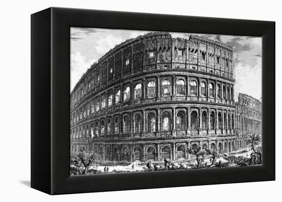 View of the Colosseum, from the 'Views of Rome' Series, C.1760-Giovanni Battista Piranesi-Framed Premier Image Canvas